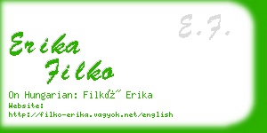 erika filko business card